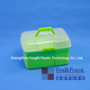 Boîte de rangement domestique en forme de rectangle en plastique